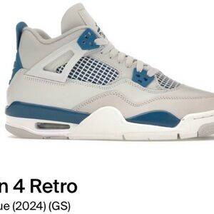 Jordan 4 Retro in Light Grey and Blue